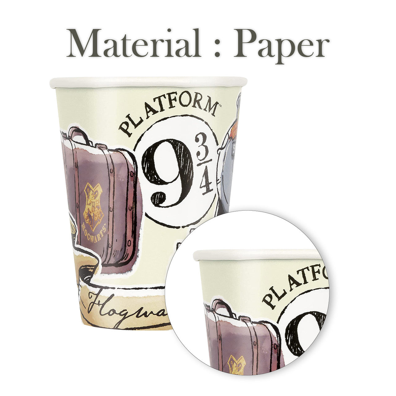 Harry Potter Party Tableware 9oz Cups (Pack of 8)