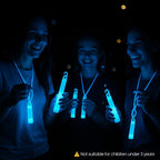 6" Premium Neon Glow Sticks (Pack of 25) - Aqua