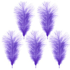 35-40cm Loose Ostrich Feathers, 5pcs - Lilac