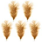 35-40cm Loose Ostrich Feathers, 5pcs - Gold