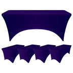 Rectangular Spandex Tablecloth - Dark Purple
