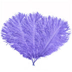 35-40cm Loose Ostrich Feathers, 5pcs - Lilac