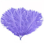 35-40cm Loose Ostrich Feathers, 5pcs - Lilac