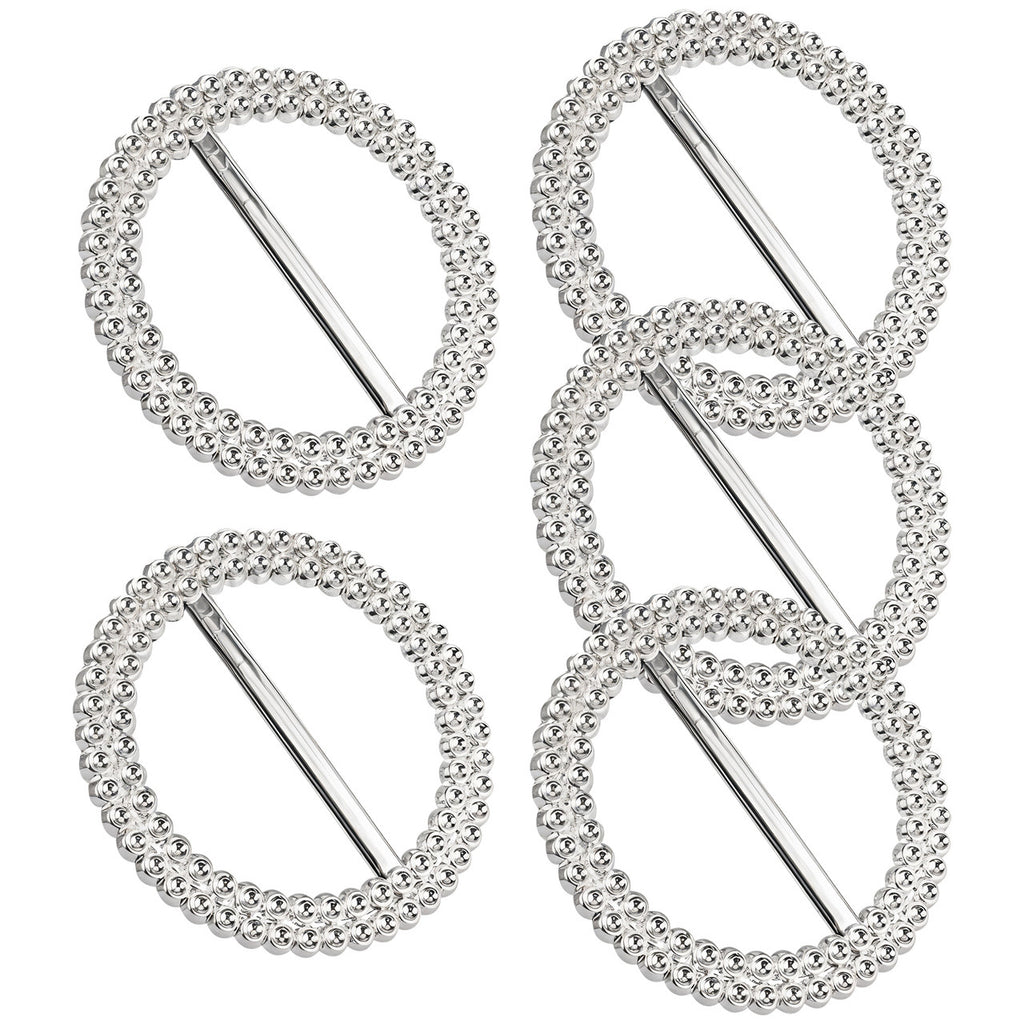 50mm Silver Round Chair Band Buckle
