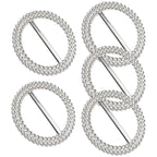 50mm Silver Round Chair Band Buckle