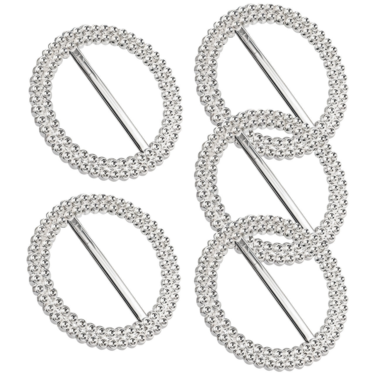 50mm Silver Round Chair Band Buckle