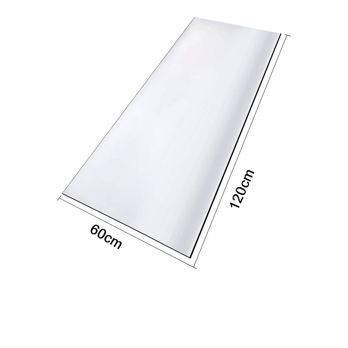 1.5mm Clear Plastic Table Cover - 60cm x 120cm