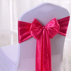 Premium Satin Chair Sash - Hot Pink - 18cm x 274cm
