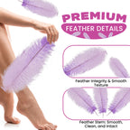 50-60cm Loose Ostrich Feathers, 5pcs - Lilac