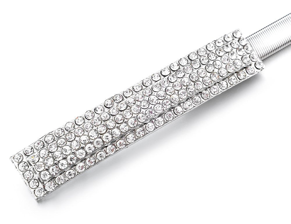 Silver Belt with Diamante Encrusted Buckle