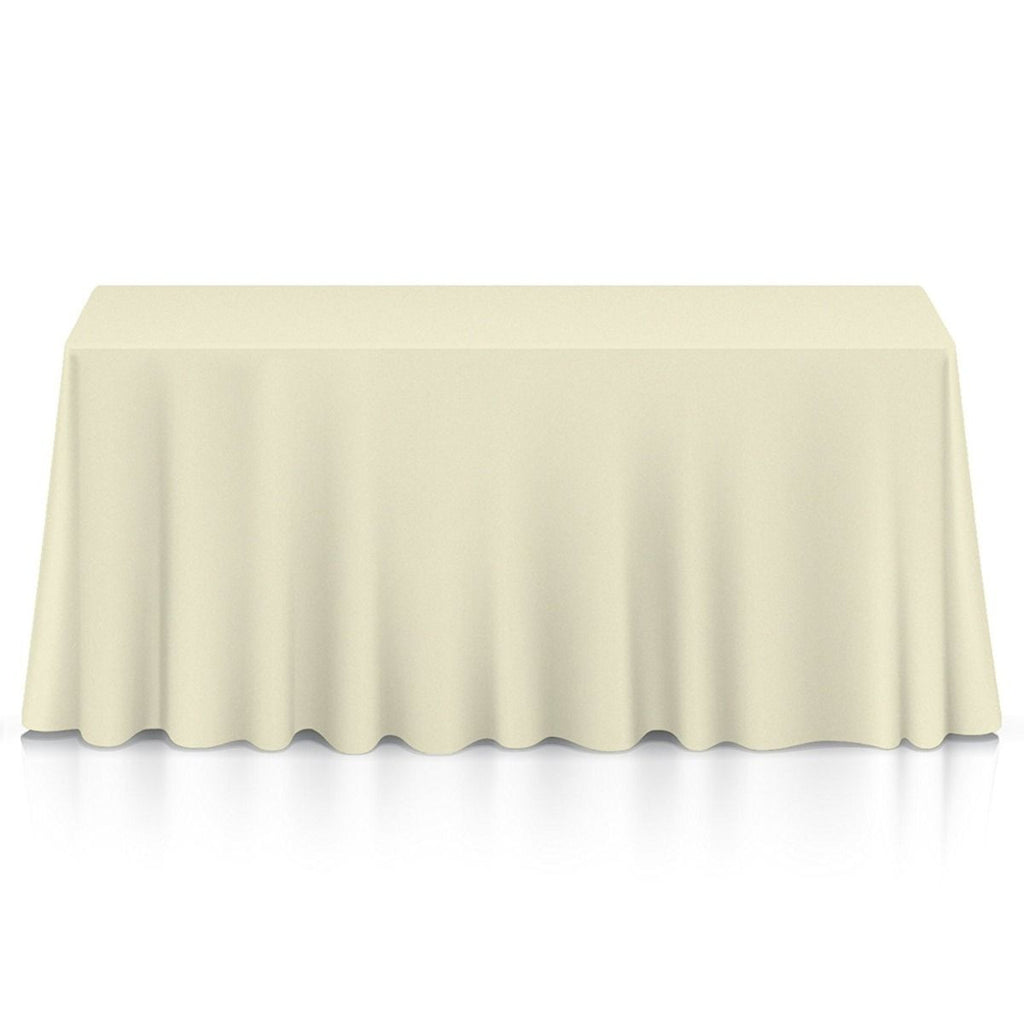 180GSM Rectangle Polyester Tablecloth - Ivory
