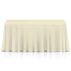180GSM Rectangle Polyester Tablecloth - Ivory