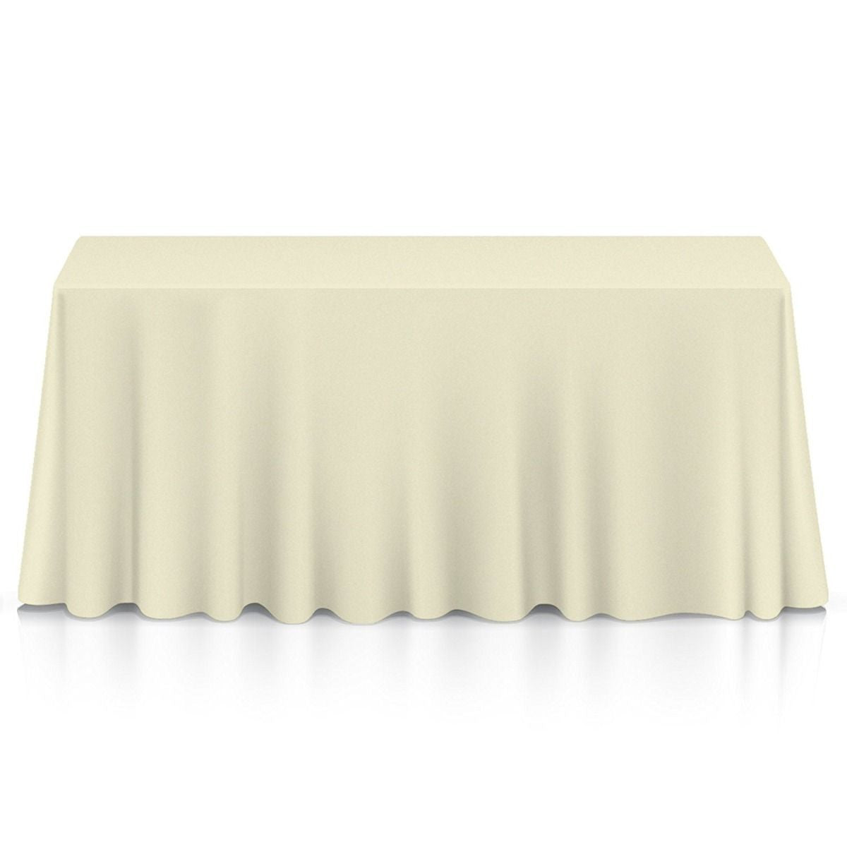 180GSM Rectangle Polyester Tablecloth - Ivory