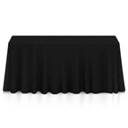 180GSM Rectangle Polyester Tablecloth - Black