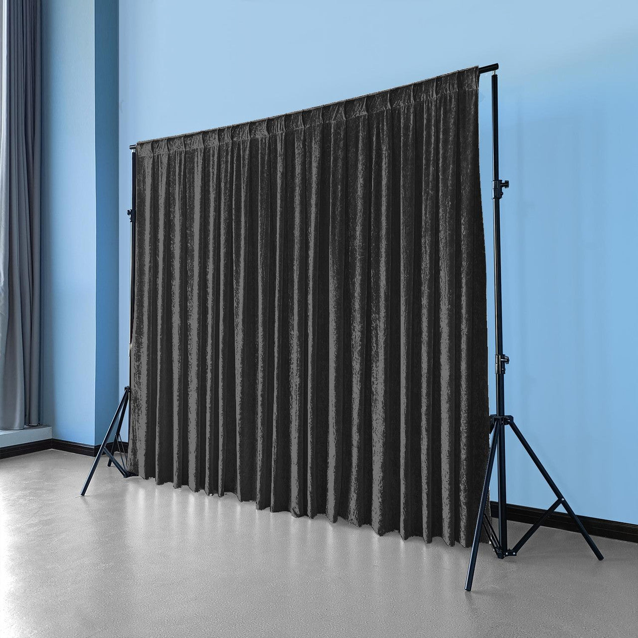 Velvet Backdrop - 3m x 3m - Black