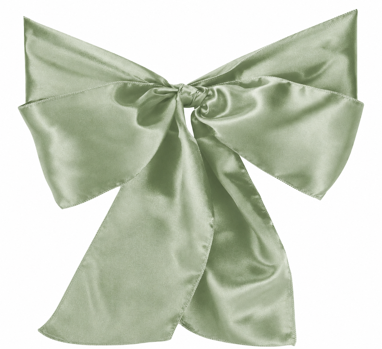 Premium Satin Chair Sash - Sage Green (18cm x 274cm)