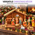 Wood Nativity Stable - Small