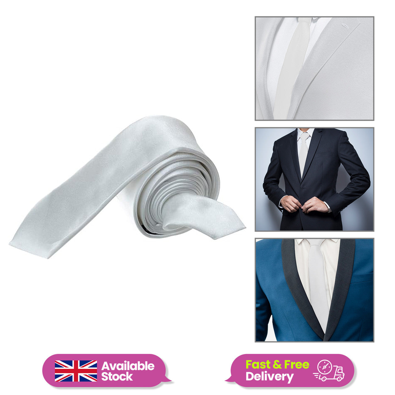 White Neck Tie