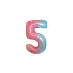 Large Foil Number Air-fill and Helium Balloons (0-9) - Rainbow
