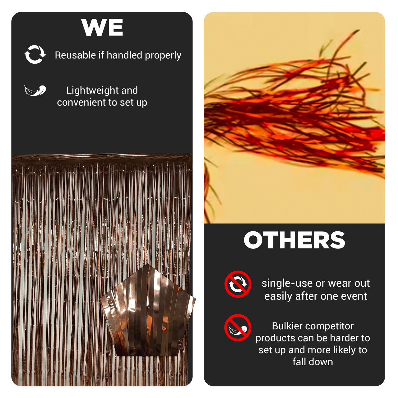 Foil Fringe Curtain Backdrop