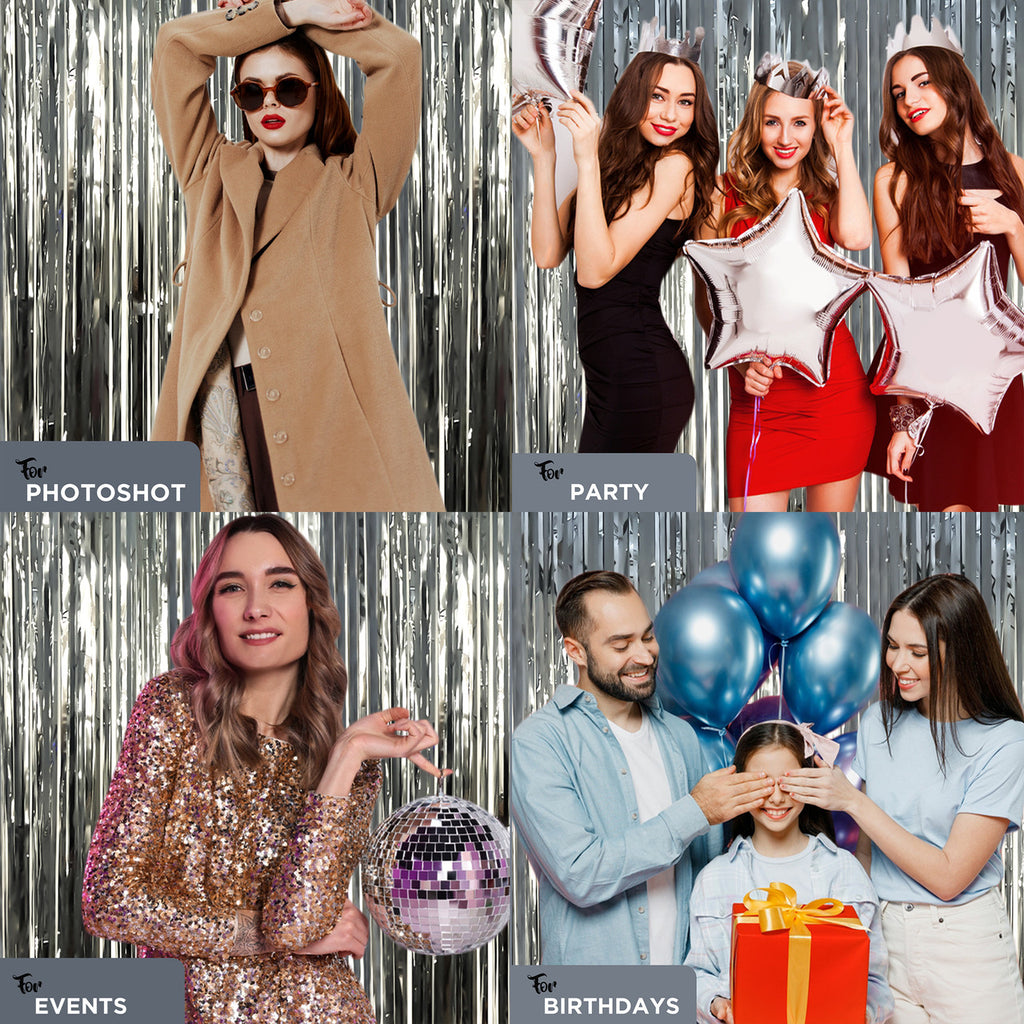 Foil Fringe Curtain Backdrop
