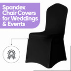 140GSM Spandex Chair Cover - Black