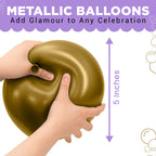 Metallic Shiny Balloons - Gold