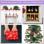 Wooden Nordic Gnome Christmas Ornaments Set
