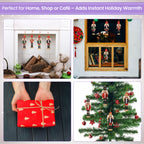 Wooden Mini Nutcracker Christmas Ornaments Set