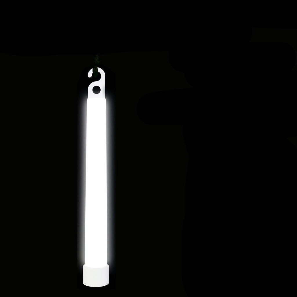 6" Premium Neon Glow Sticks (Pack of 25) - White