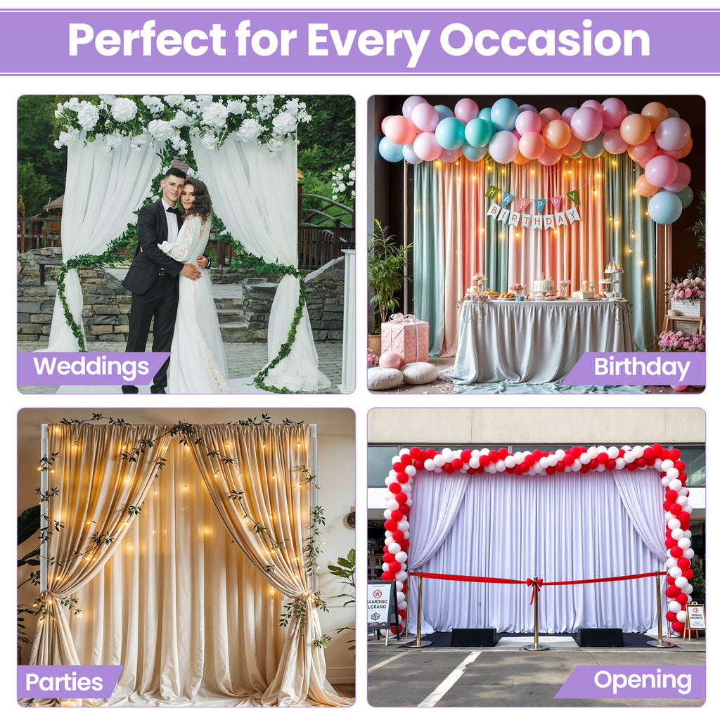 4m x 8m Medium Weight Pipe And Drape Backdrop Stand