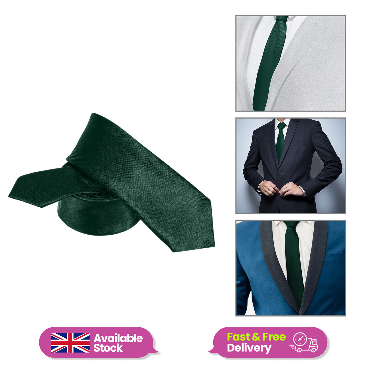 Dark Green Neck Tie