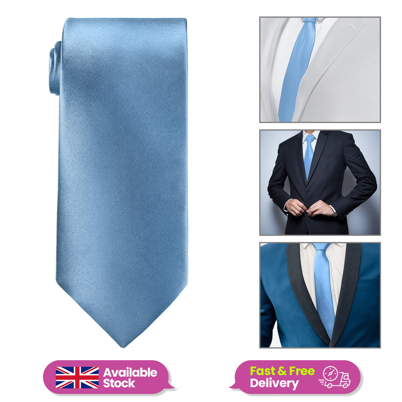 Sky Blue Neck Tie