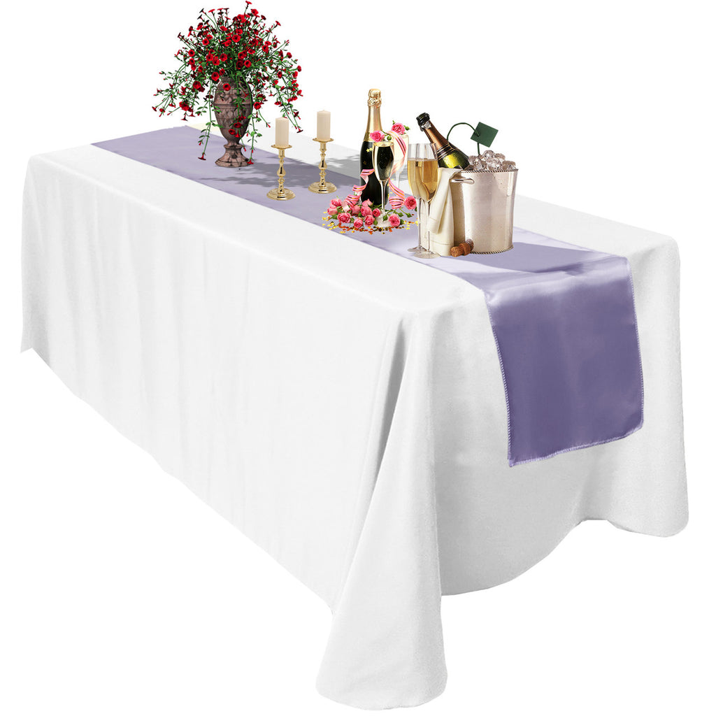 11" x 108" Satin Table Runner - Lavender