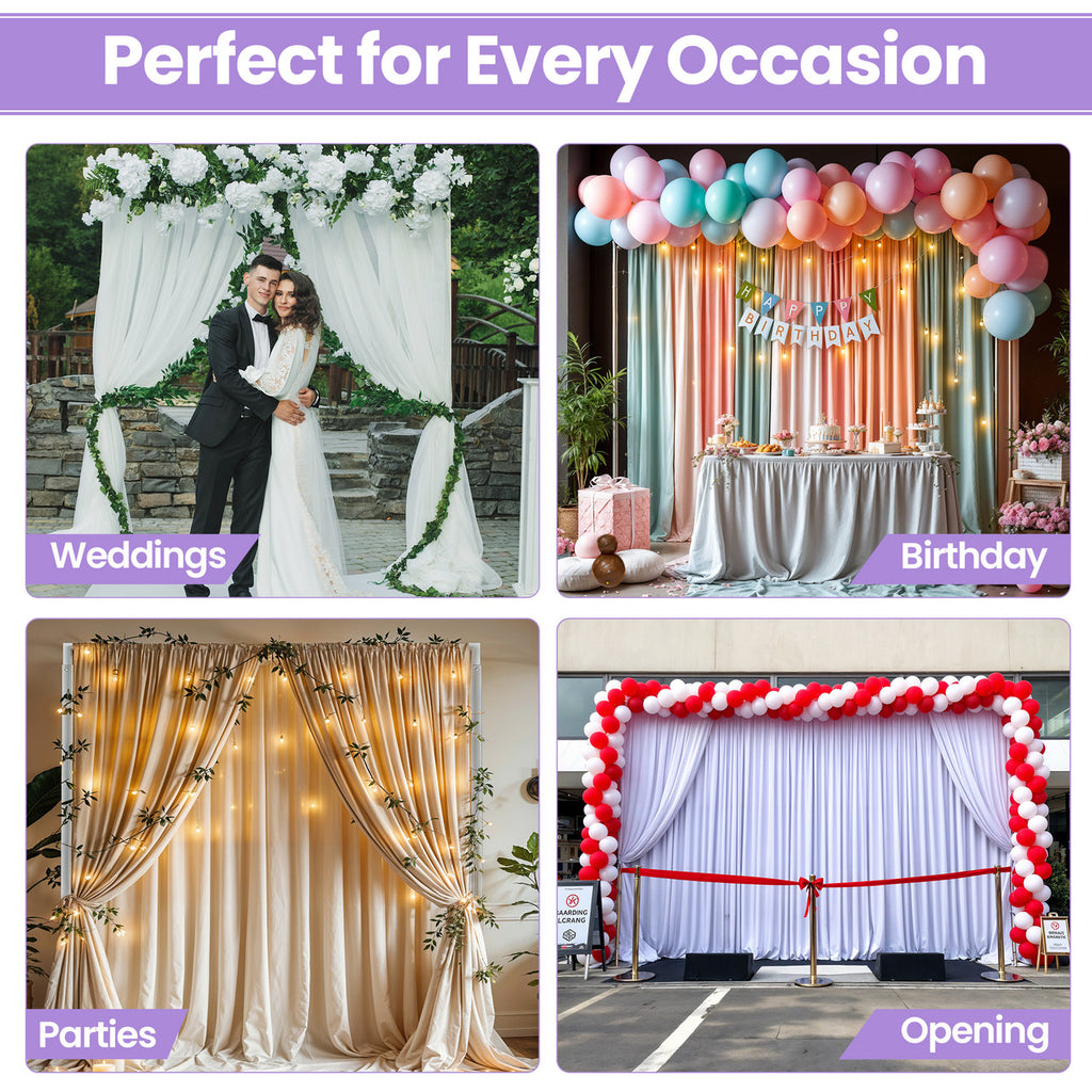 3m x 9m Medium Weight Pipe And Drape Backdrop Stand