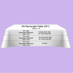 130GSM Rectangle Polyester Tablecloth - Black