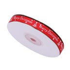 Merry Christmas Printed Grosgrain Ribbon - Red