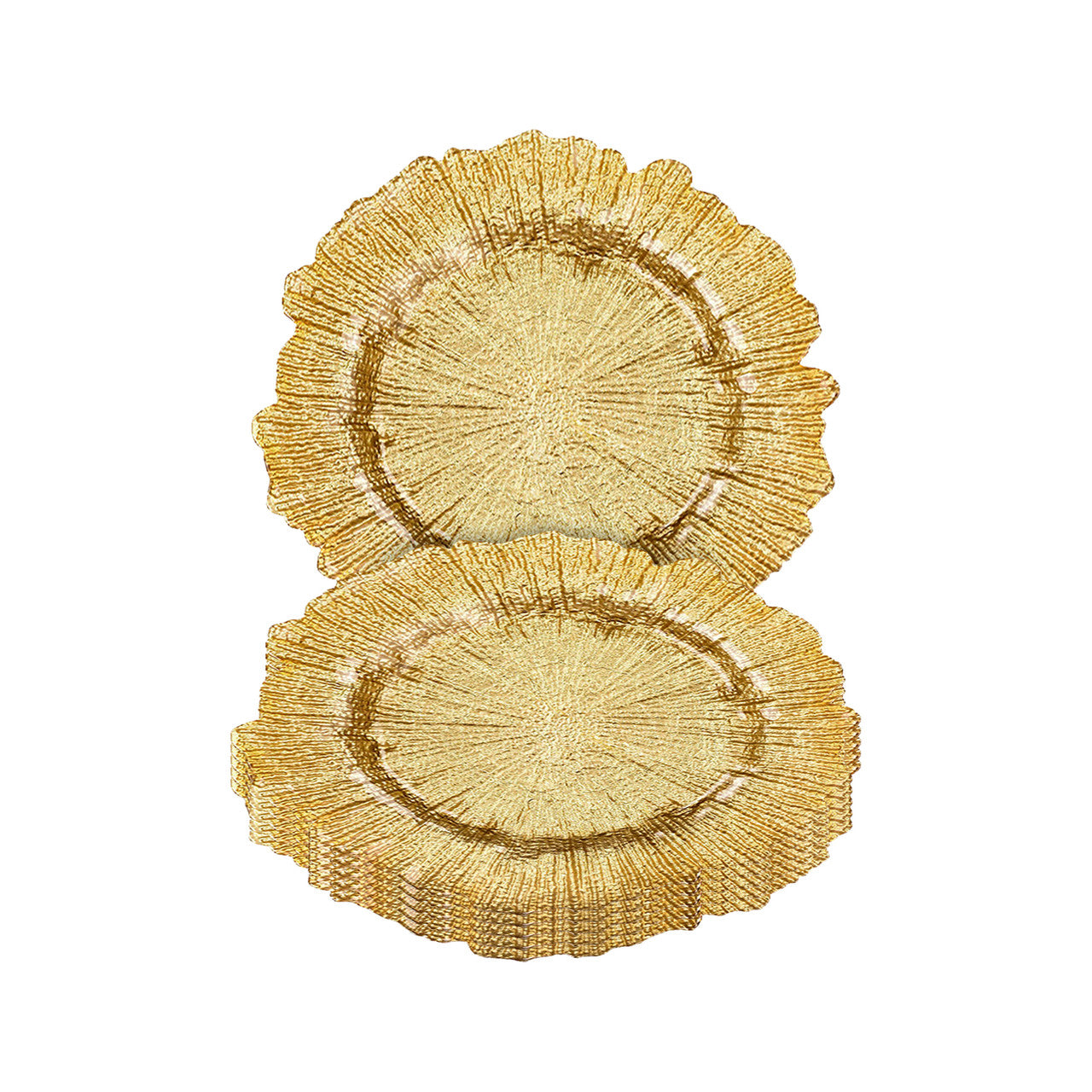 Decorative Charger Plates for Parties - 24Pcs