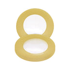 Round Charger Plate - Checkered Gold x 6