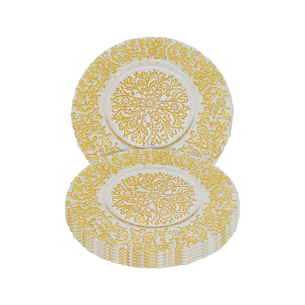 Round Charger Plate - Royal Gold x 6