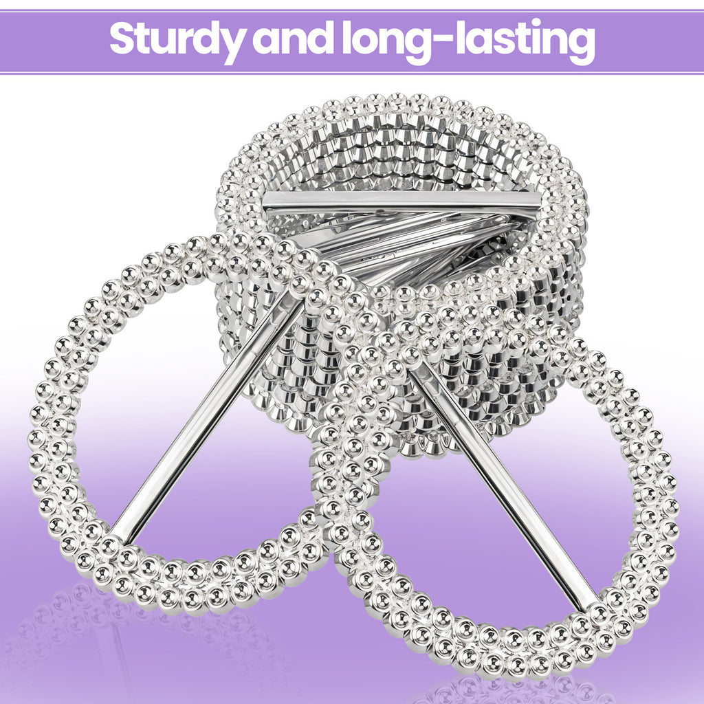 50mm Silver Round Chair Band Buckle