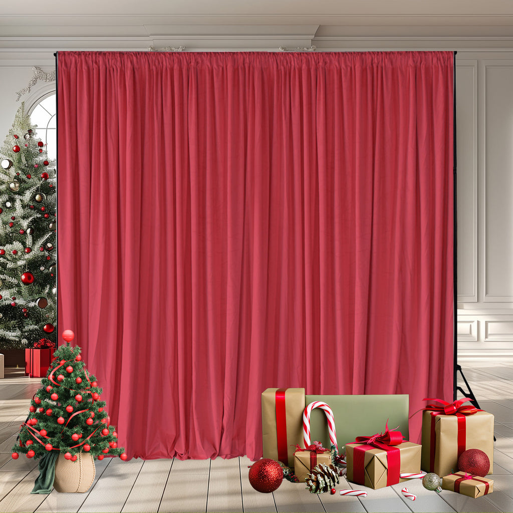 190GSM Dutch Velvet Backdrop - Red