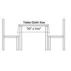 Sequin Rectangle Sparkly Tablecloth - Navy