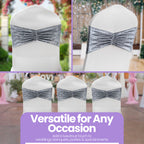 Velvet Chair Band - Silver