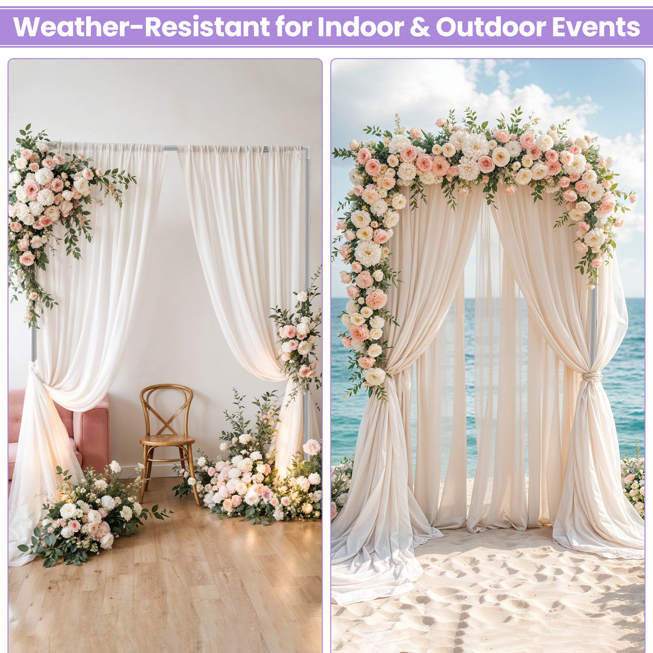 4m x 4m Medium Weight Pipe And Drape Backdrop Stand