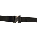 Webbing Belt Heavy Duty Black Buckle - Black