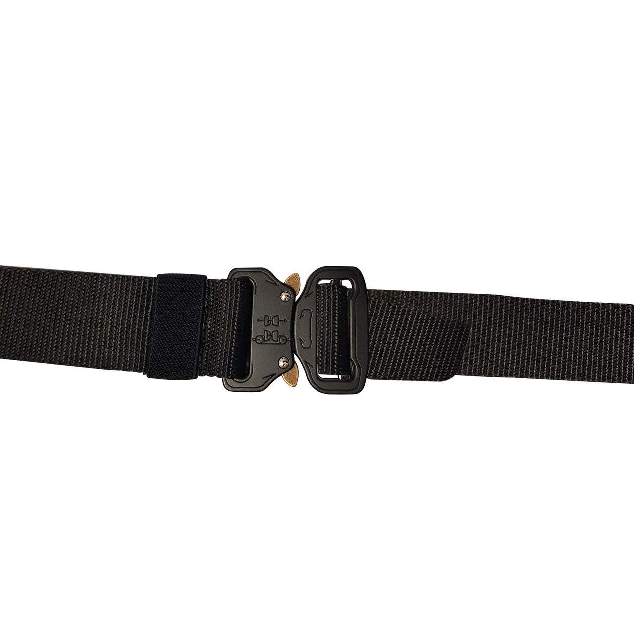 Webbing Belt Heavy Duty Black Buckle - Black