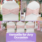 Velvet Chair Band - Rose Pink
