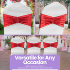 Velvet Chair Band - Red
