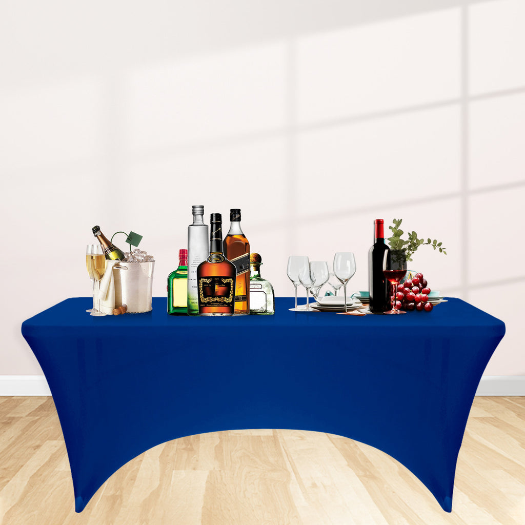 Rectangular Spandex Tablecloth - Royal Blue
